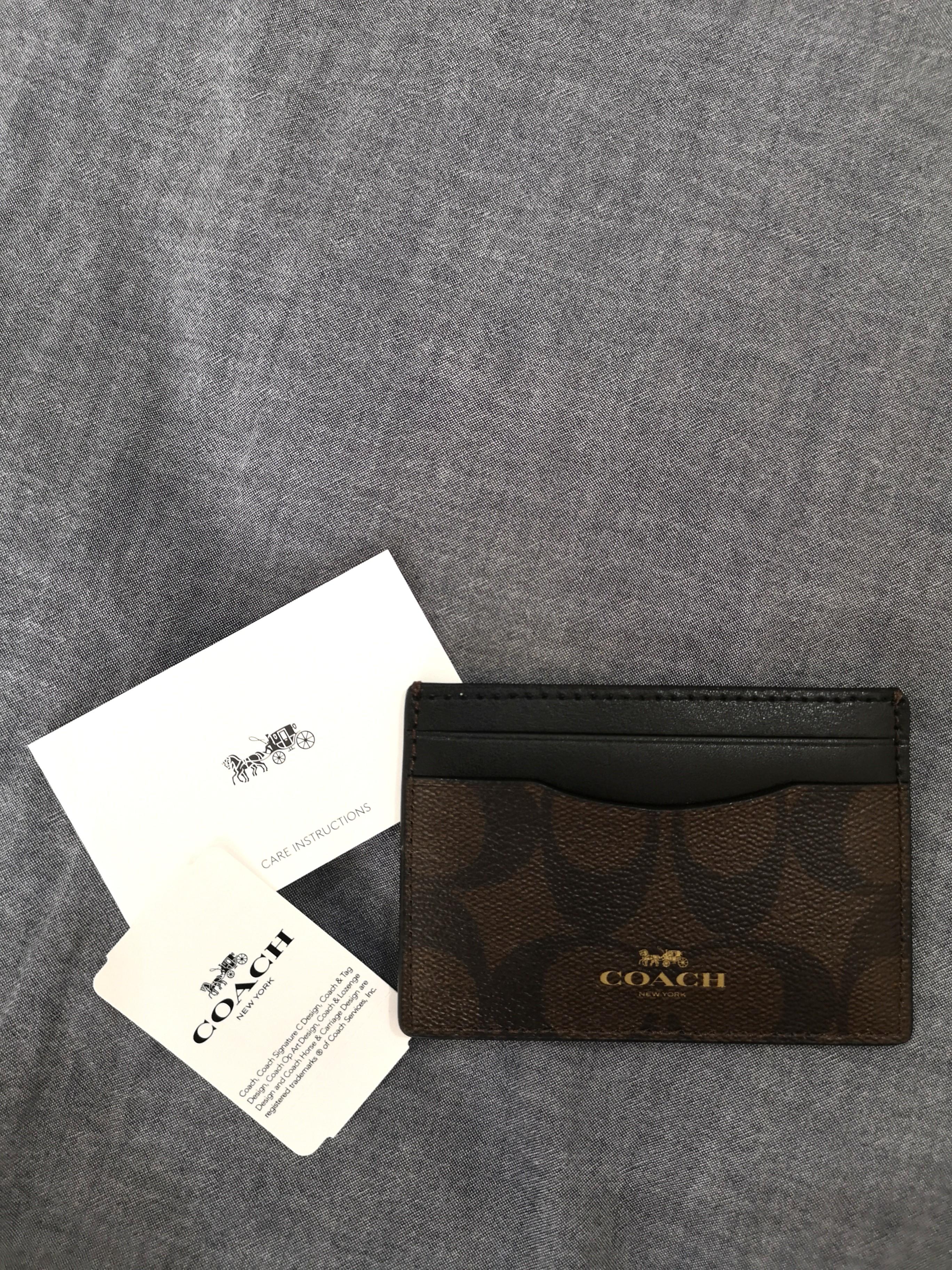 Coach card 2025 holder original