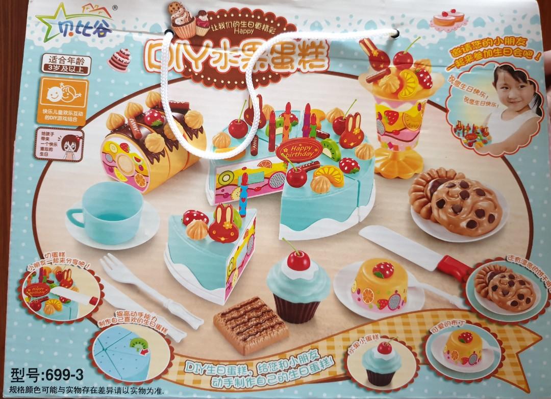 Diy fruit cake toy