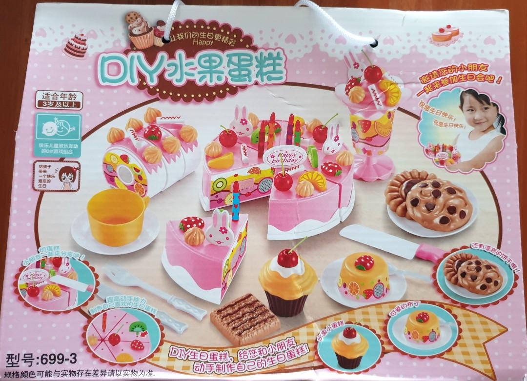 Diy fruit cake toy