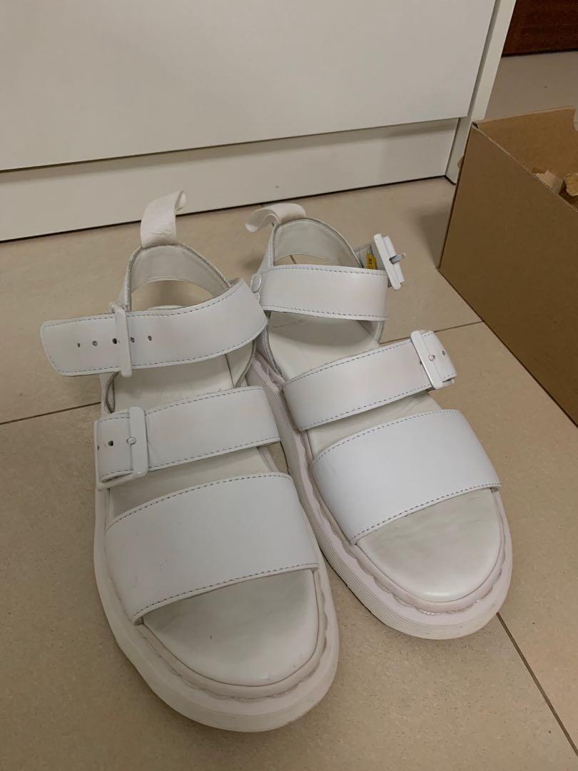 Dr Martens Gryphon Strap Sandals in White