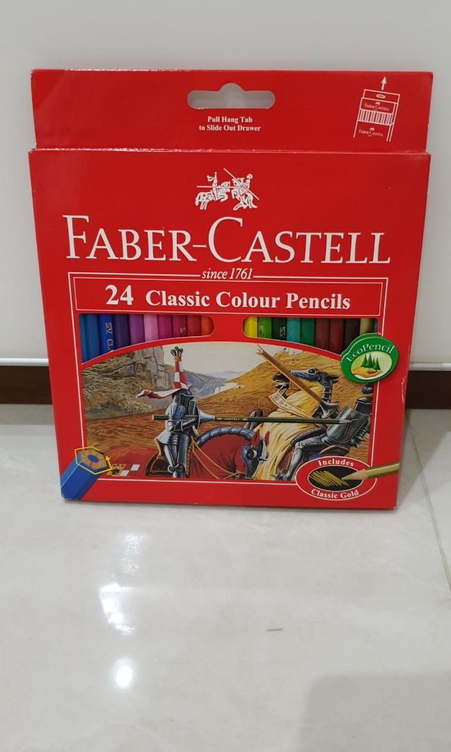 Faber Castle Pensil Warna Isi 24 Books Stationery Stationery On Carousell