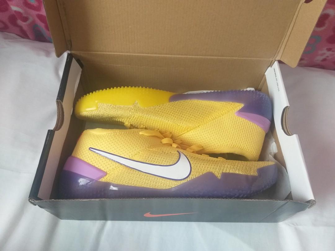 Nike Kobe Ad Nxt 360 (Yellow Purple), Men'S Fashion, Activewear On Carousell