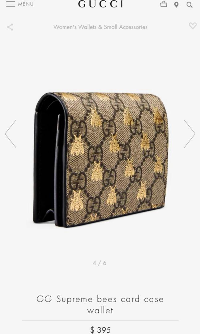 Authentic Gucci Bee Long Wallet, Women's Fashion, Bags & Wallets, Wallets &  Card Holders on Carousell