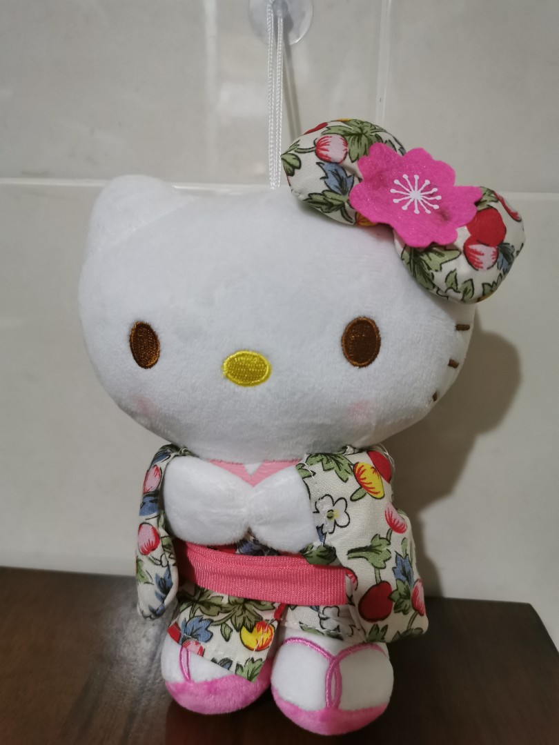 Hello Kitty Kimono Japan Clothe Geisha Plush Soft Doll Toy Girls