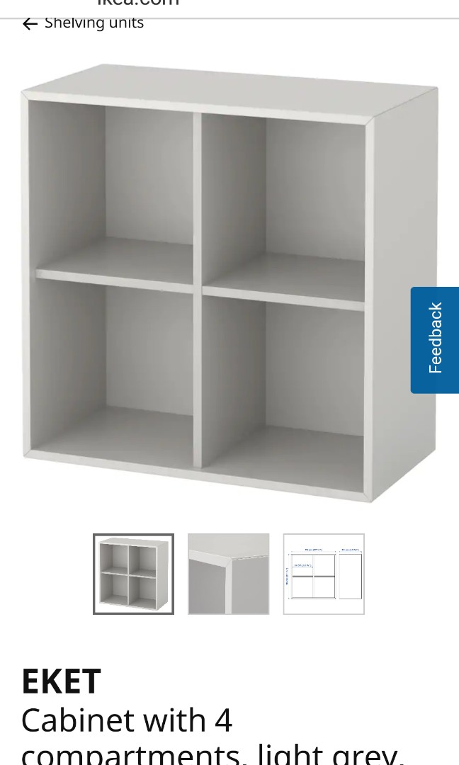 Ikea Eket Cabinet Furniture Shelves Drawers On Carousell