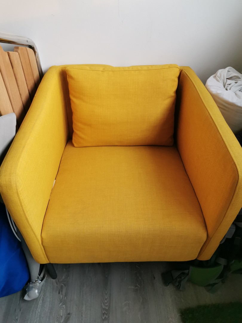 ikea yellow chair