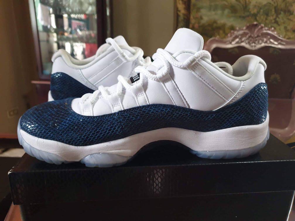 J11 Snakeskin Blue Men s Fashion Footwear Sneakers on Carousell