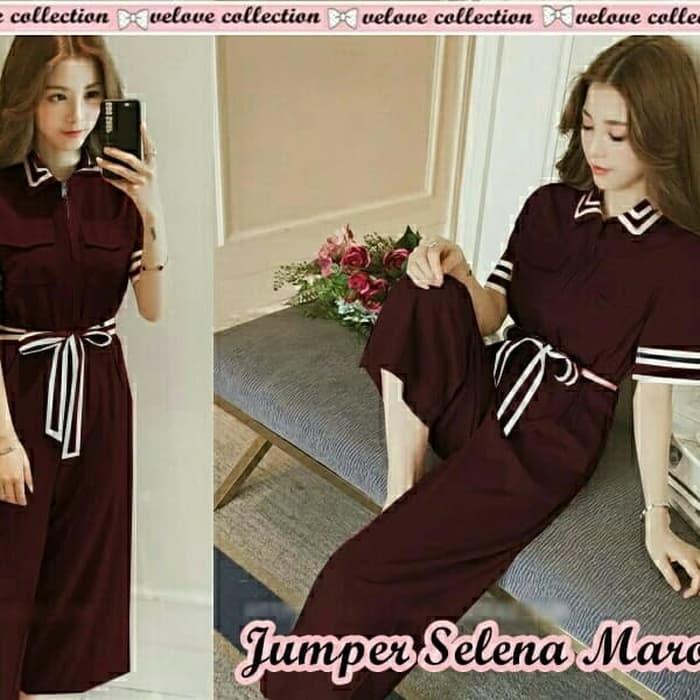 selena maroon jumpsuit