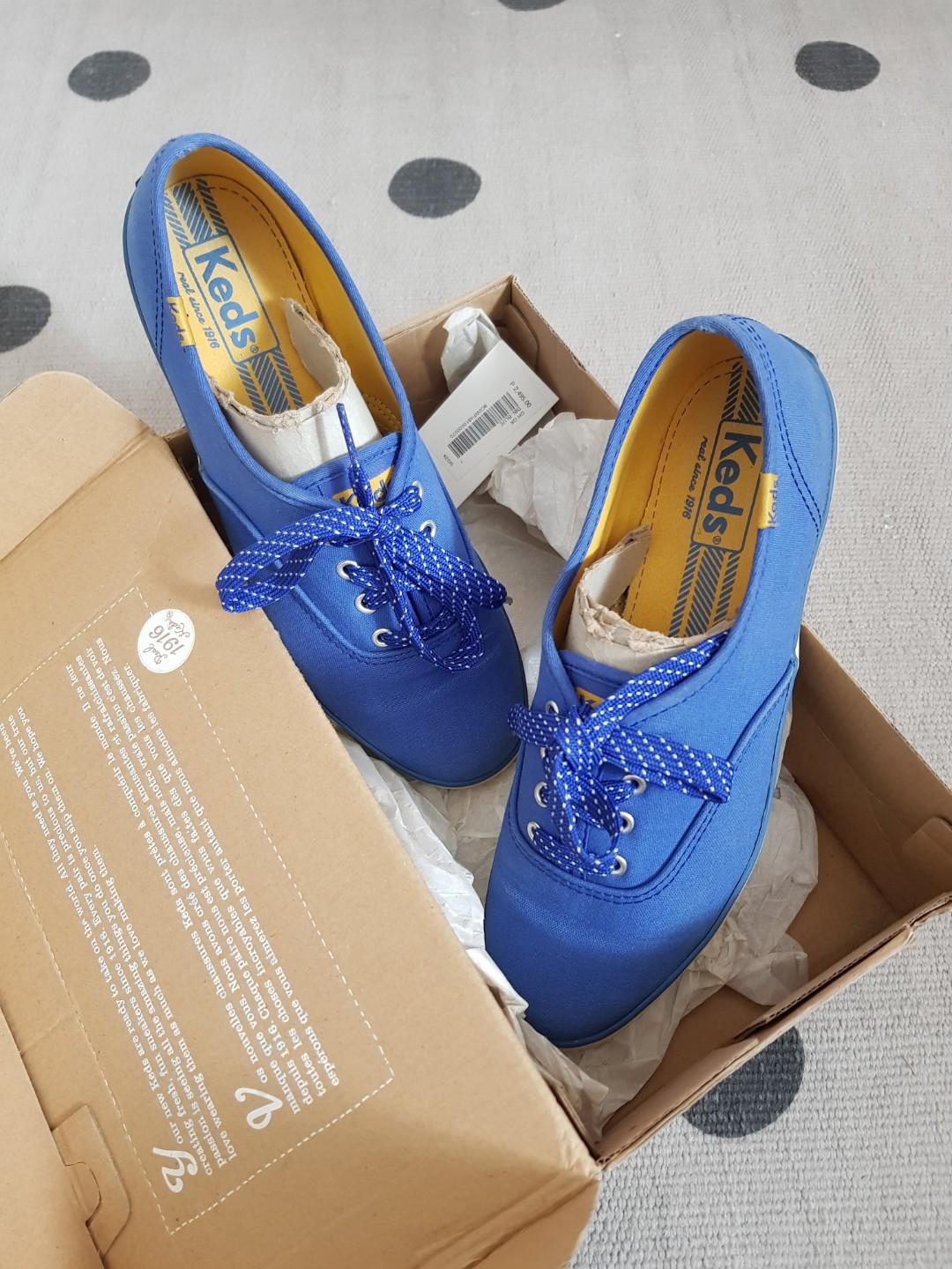 Original Keds Blue Sneakers, Women's Fashion, Footwear, Sneakers on