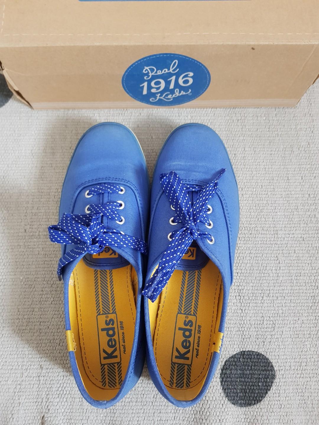 Original Keds Blue Sneakers, Women's Fashion, Footwear, Sneakers on