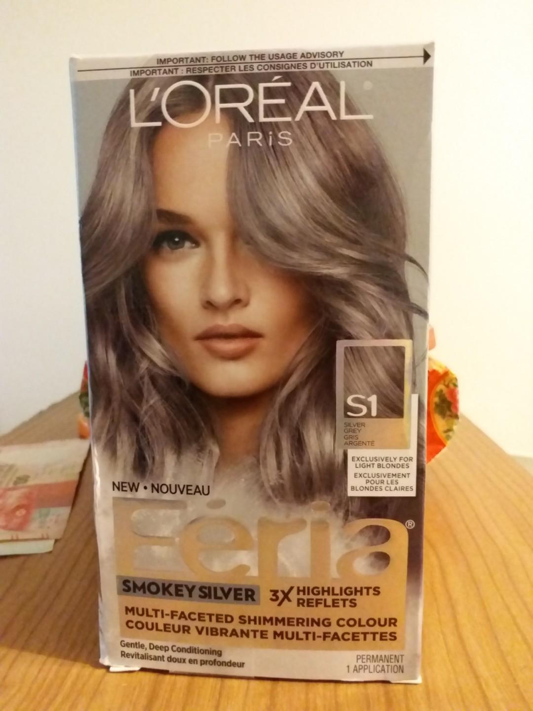 Loreal Smokey Silver Color On Carousell