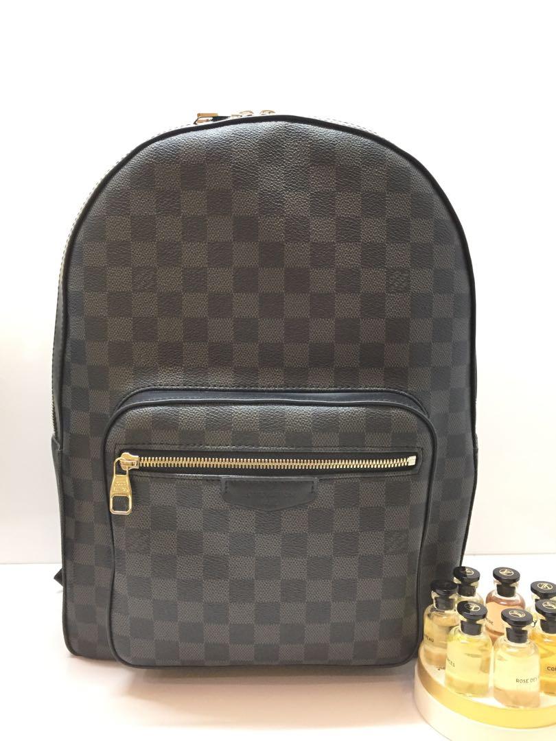 Authentic LOUIS VUITTON Josh backpack Damier Graphite Black Gray N41473  Preowned