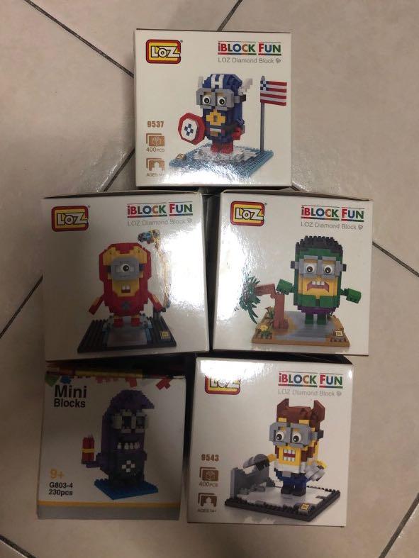 Mini block (Category: Lego & Building Sets) located in Singapore. Submitted by shuying20 (Listing ID 250159783, Image 1). Description: $12 for all 5.