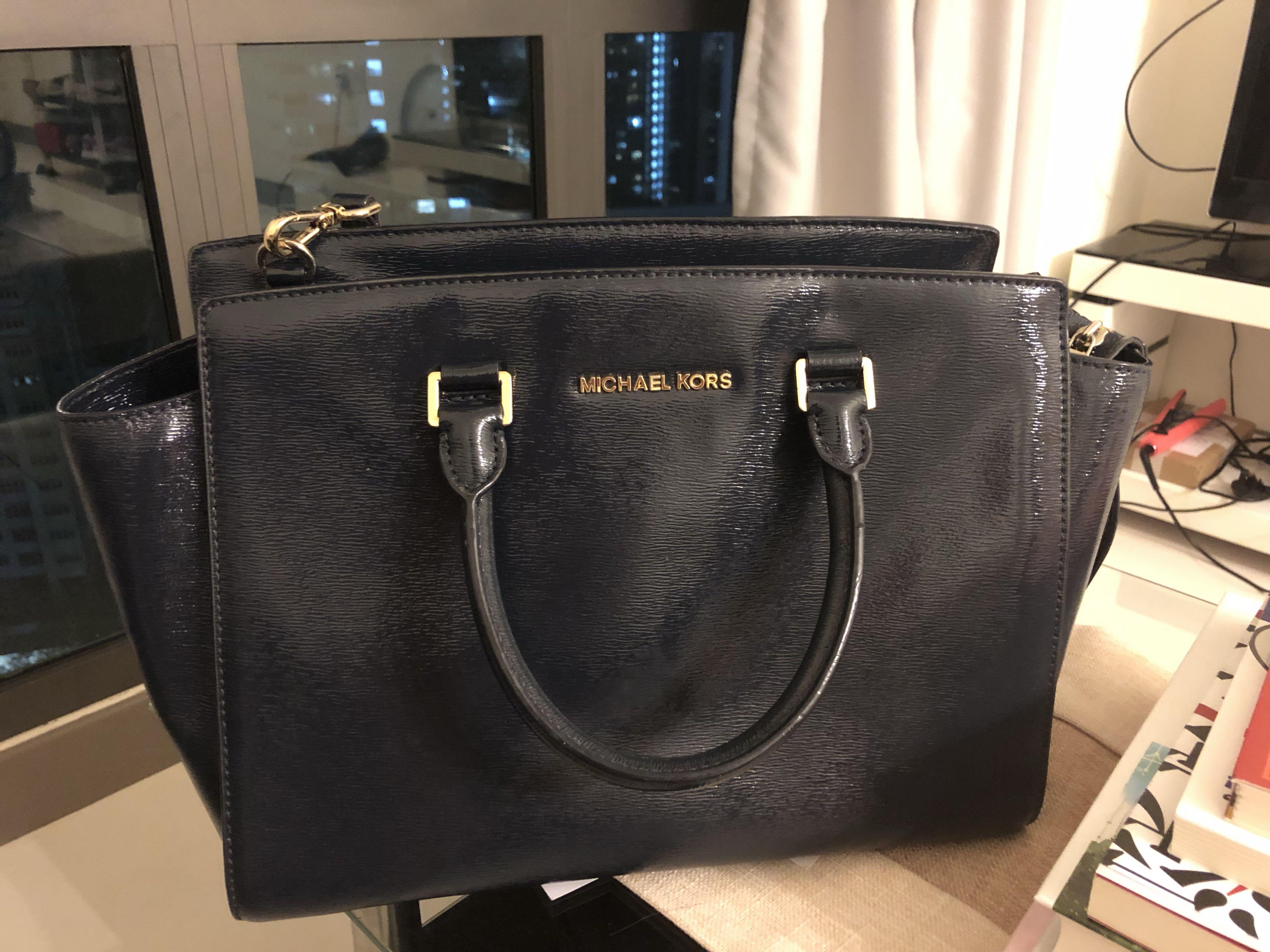 mk bag blue color