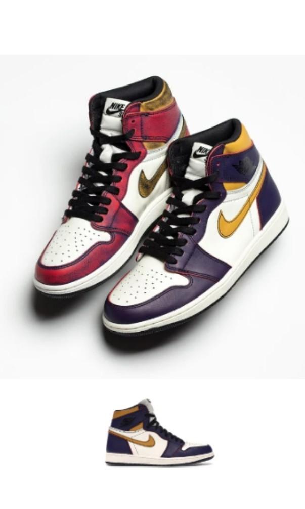 la to chicago jordan 1 on feet