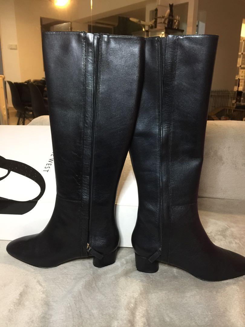 black boots knee length