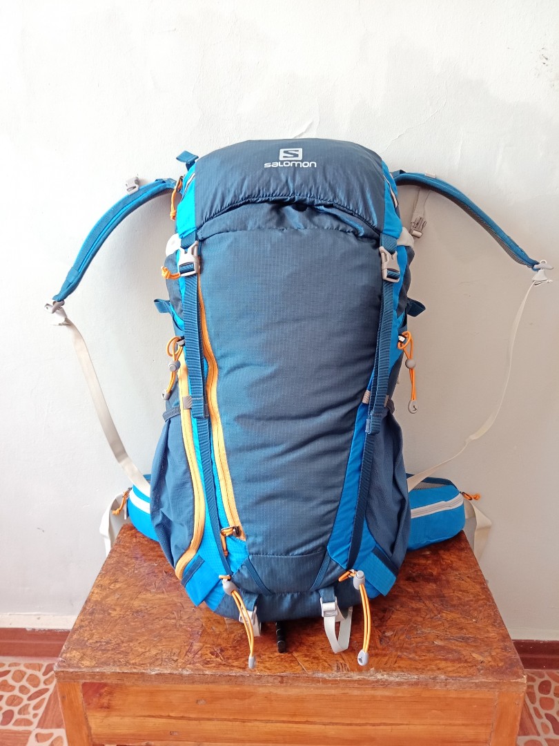 Salomon Sky 38 AW Rucksack liter 38 hiking backpack (Union Blue) ., Olah Raga, Perlengkapan Olahraga di Carousell