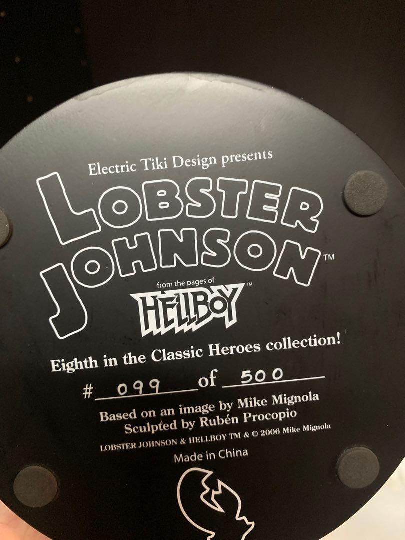 Sideshow Electric Tiki Hellboy Lobster Johnson statue 地獄男爵 龍蝦 絕版限量500個