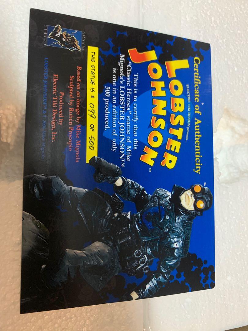 Sideshow Electric Tiki Hellboy Lobster Johnson statue 地獄男爵 龍蝦 絕版限量500個
