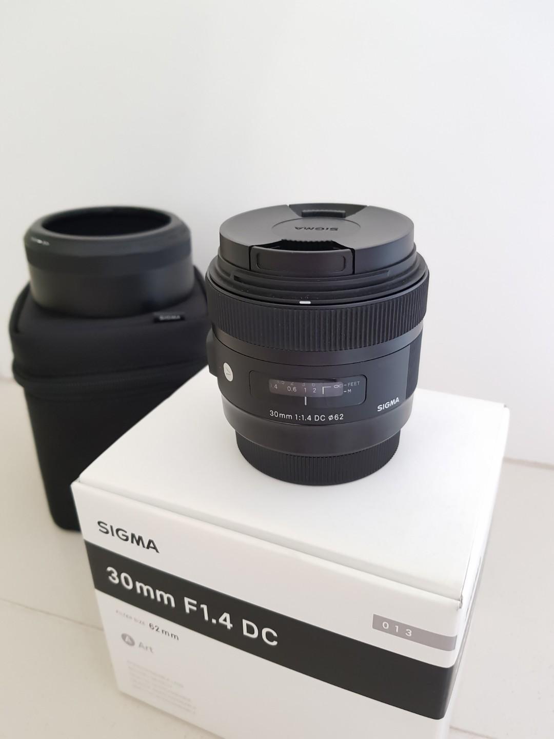 Sigma 30mm F1 4 Dc Hsm Art Photography Lenses On Carousell