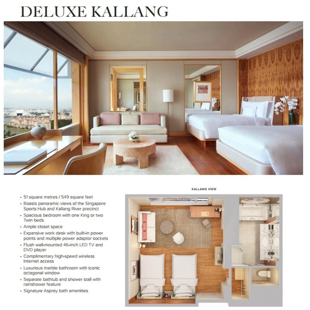 Singapore Millenia, Ritz Carlton Hotel Deluxe Kallang Room (1 King