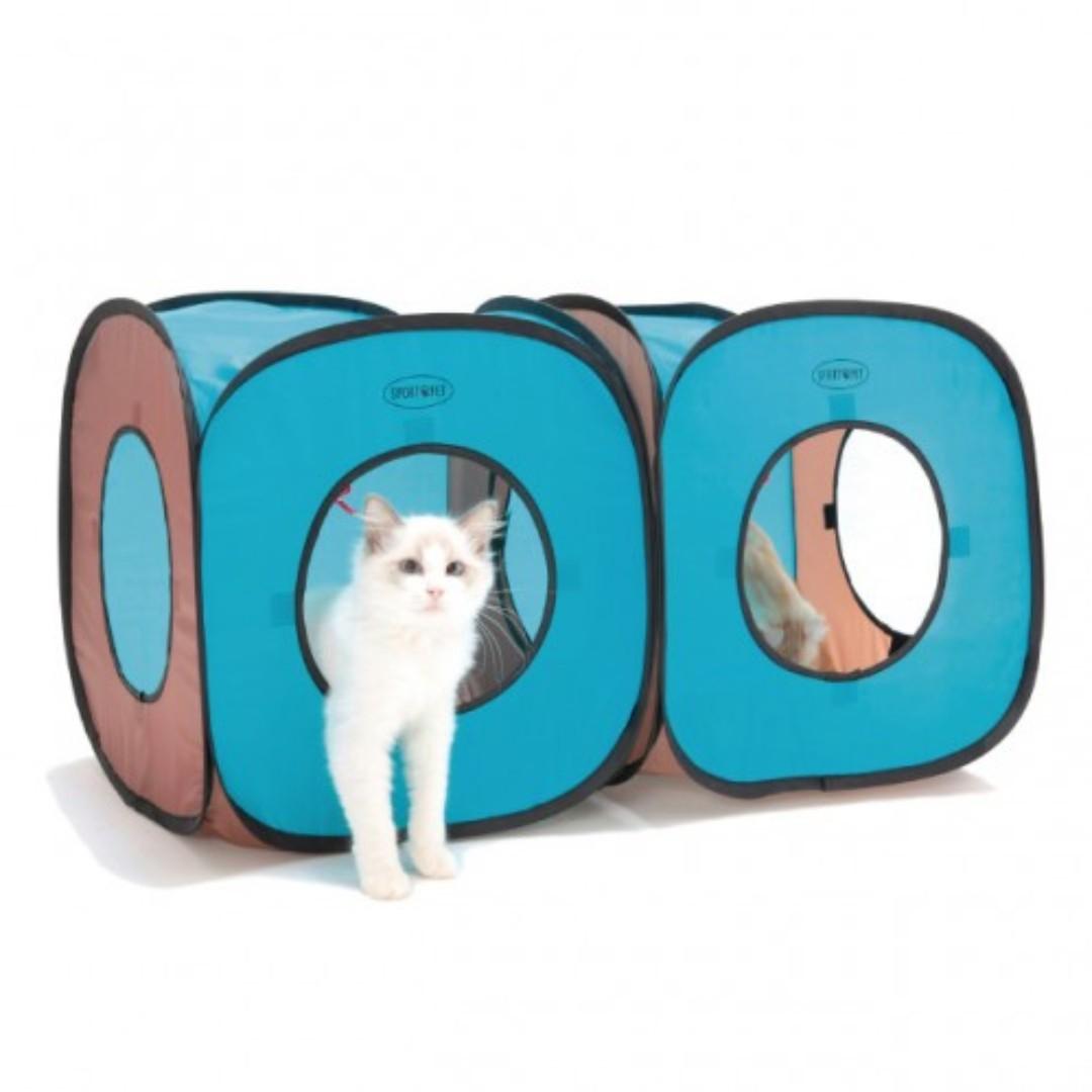 Sport Pet Cat Play Cube Blue Gray Or Green Red Pet Supplies