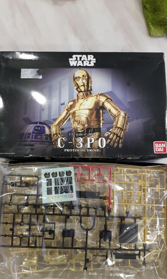 Bandai Star Wars C-3PO Protocol Droid 1//12 Scale Building Kit 4543112964182