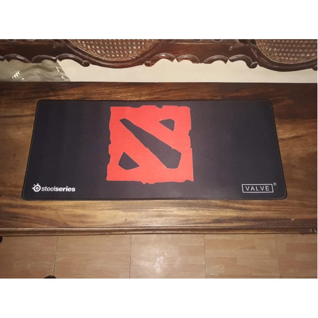 Steelseries DOTA 2 Gaming Mouse Pad Large (Category: Mouse & Mousepads) located in Cainta. Submitted by techtoysnmore (Listing ID 250090208, Image 3). Description: Steelseries DOTA 2 Gaming Mouse Pad Features: *Slick, taut weave for speedy mouse movements *Pixel-precise targeting and tracking *Optimized for all mouse sensitivities and sensors *Highly portable cloth-based design *Anti-fraying stitched frame *Anti-slip rubber base Size: 700x300 Col