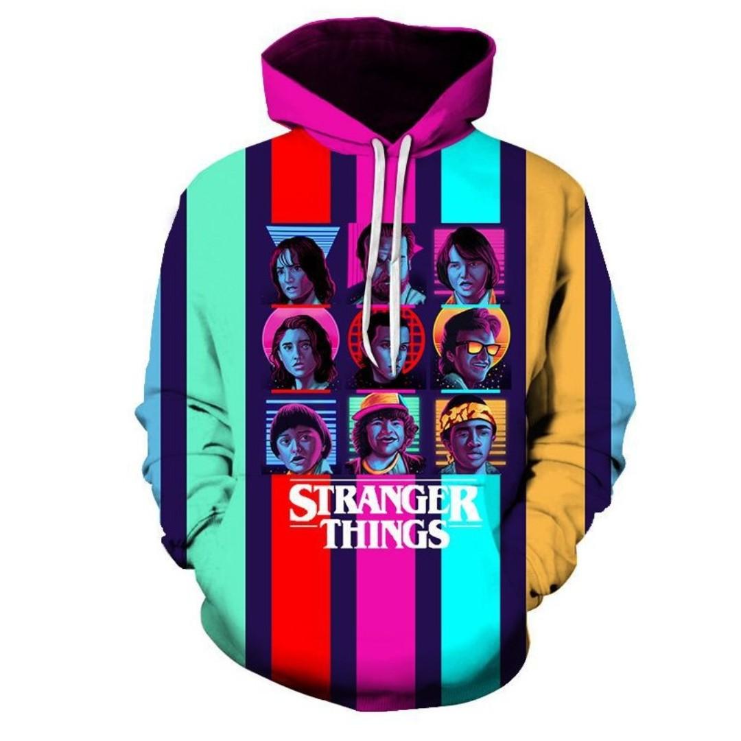 Stranger things 3d hoodie sale