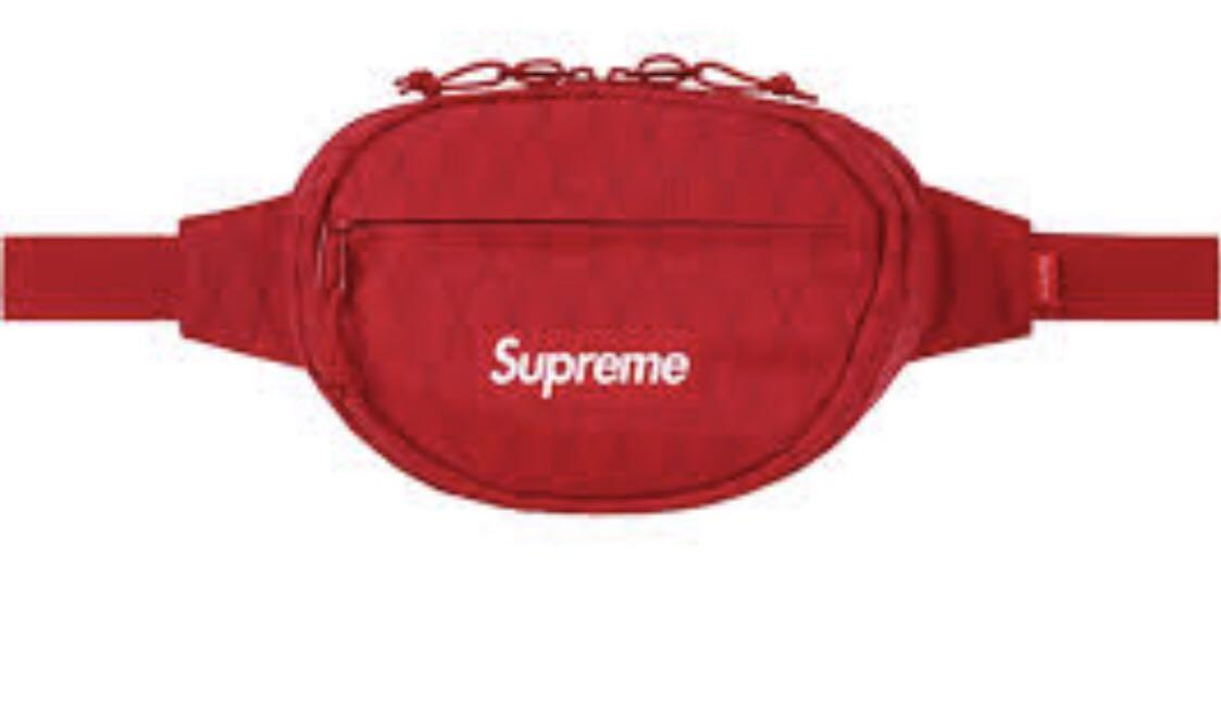 supreme red fanny pack