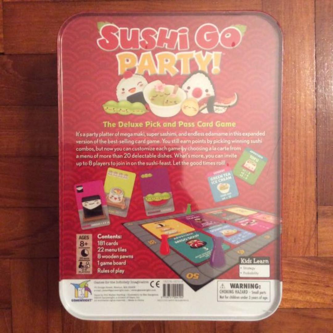 Sushi Go Party board game (NOT A CARDBOARD BOX FAKE), Hobbies & Toys