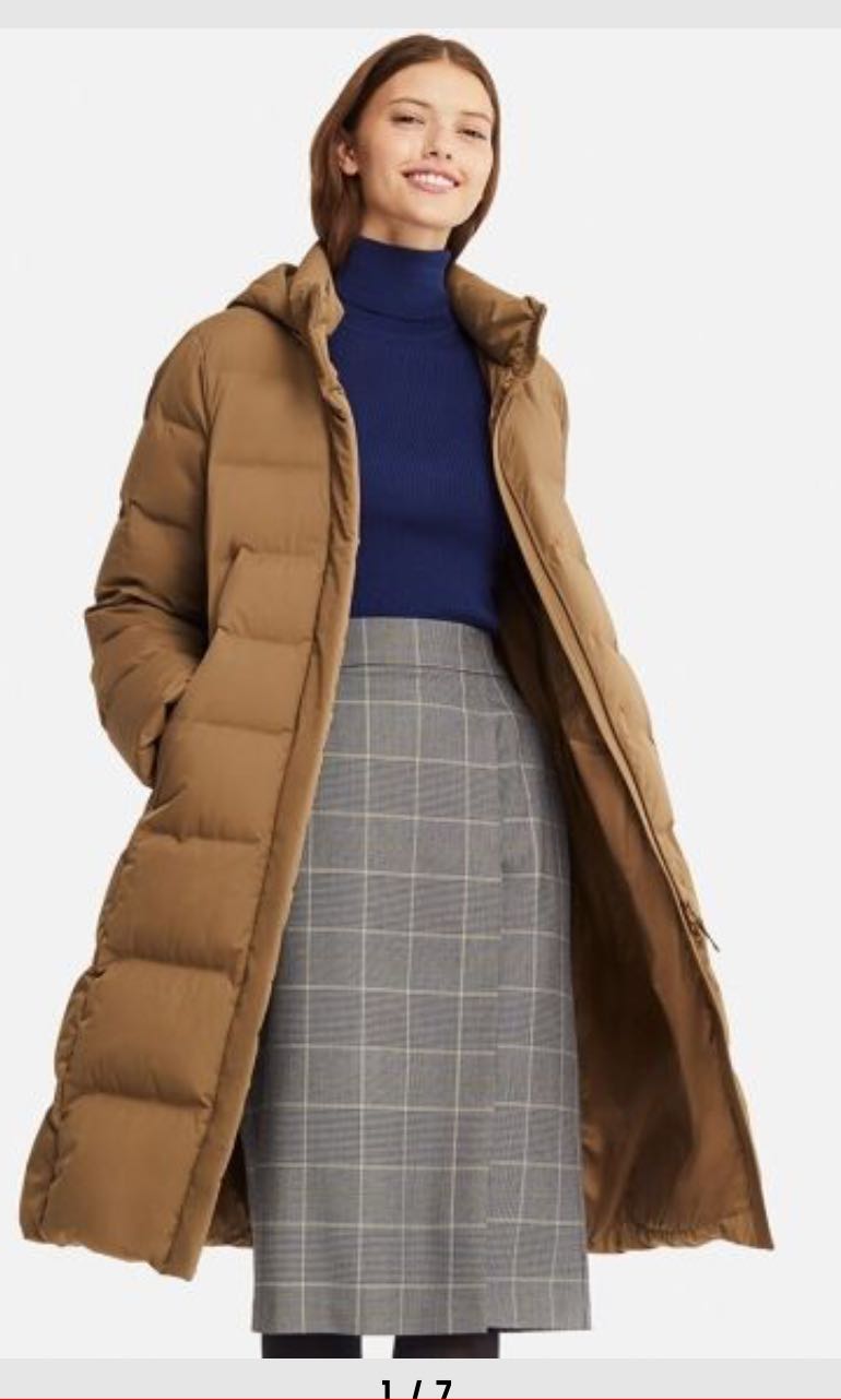 Uniqlo women seamless down long coat, Women's Fashion, Coats, Jackets