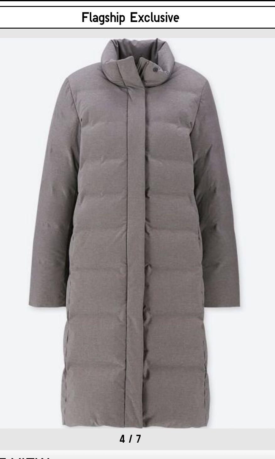 Uniqlo women seamless down long coat, Women's Fashion, Coats, Jackets