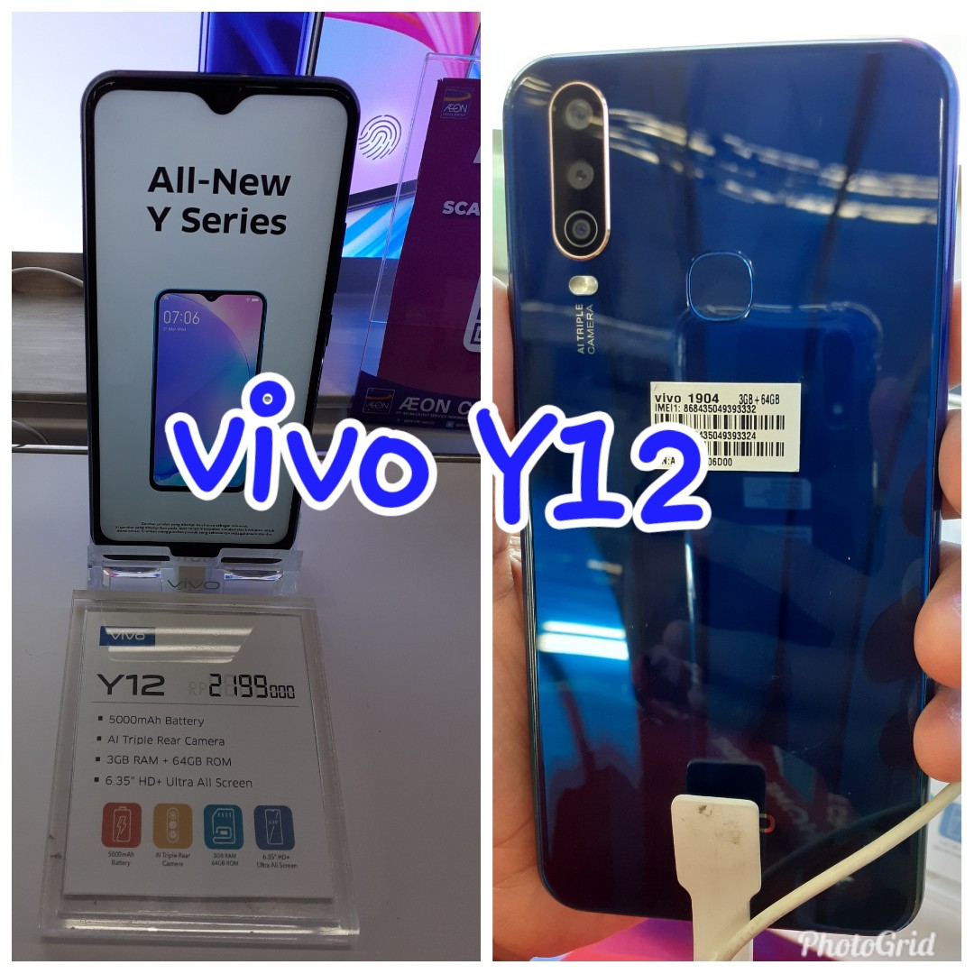 Vivo Y12 Bisa Kredit Di Home Credit 3 Menit Langsung Cair Telepon Seluler Tablet Ponsel Android Lainnya Di Carousell