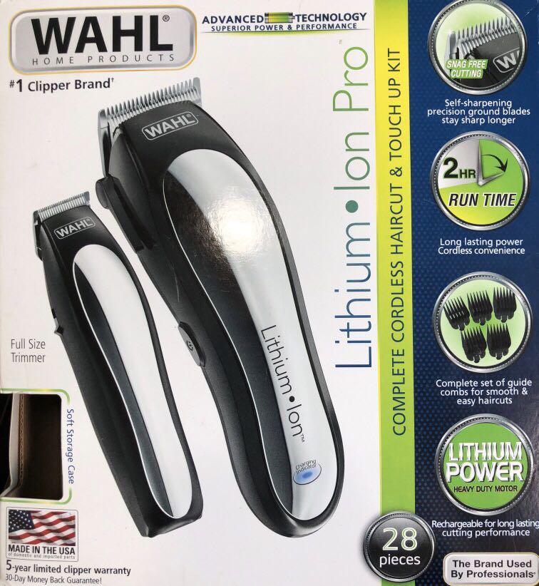 wahl pro ion cordless clipper