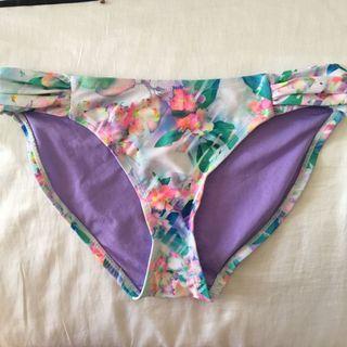 F&F Lavender Floral Printed Bikini Bottom