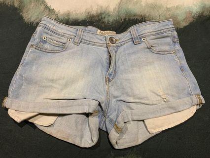 ZARA Woman Premium Aged Denim Shorts Size Small AU10 EU38 US6