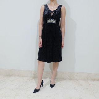 Backless Velvet Dress