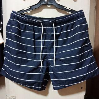 H&M swim shorts (navy stripes)