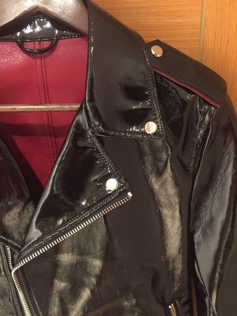 Zara Men's Biker Leather Jacket 