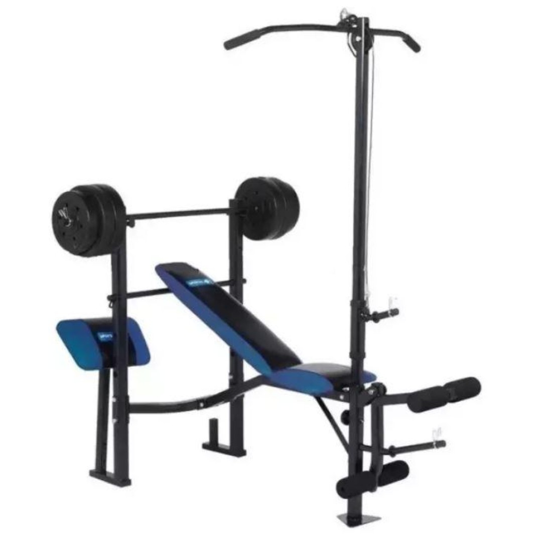 7in1 Winnow Bench Press With 80lbs Weight Sports Exercise And