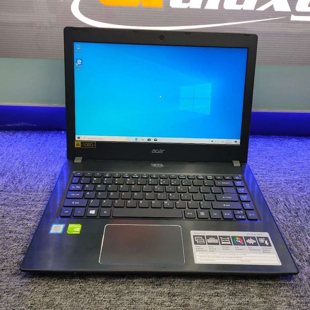 Acer Aspire E14 E5 475g Computers Tech Laptops Notebooks On Carousell