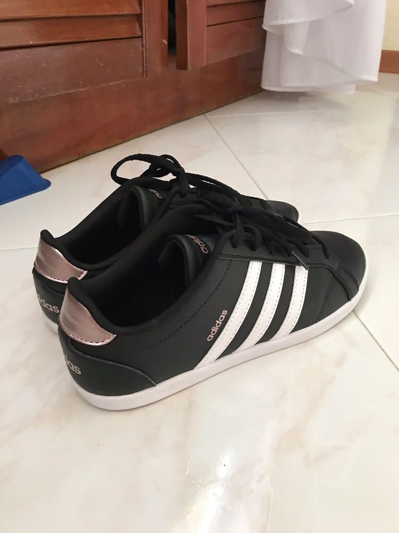 womens adidas all black sneakers