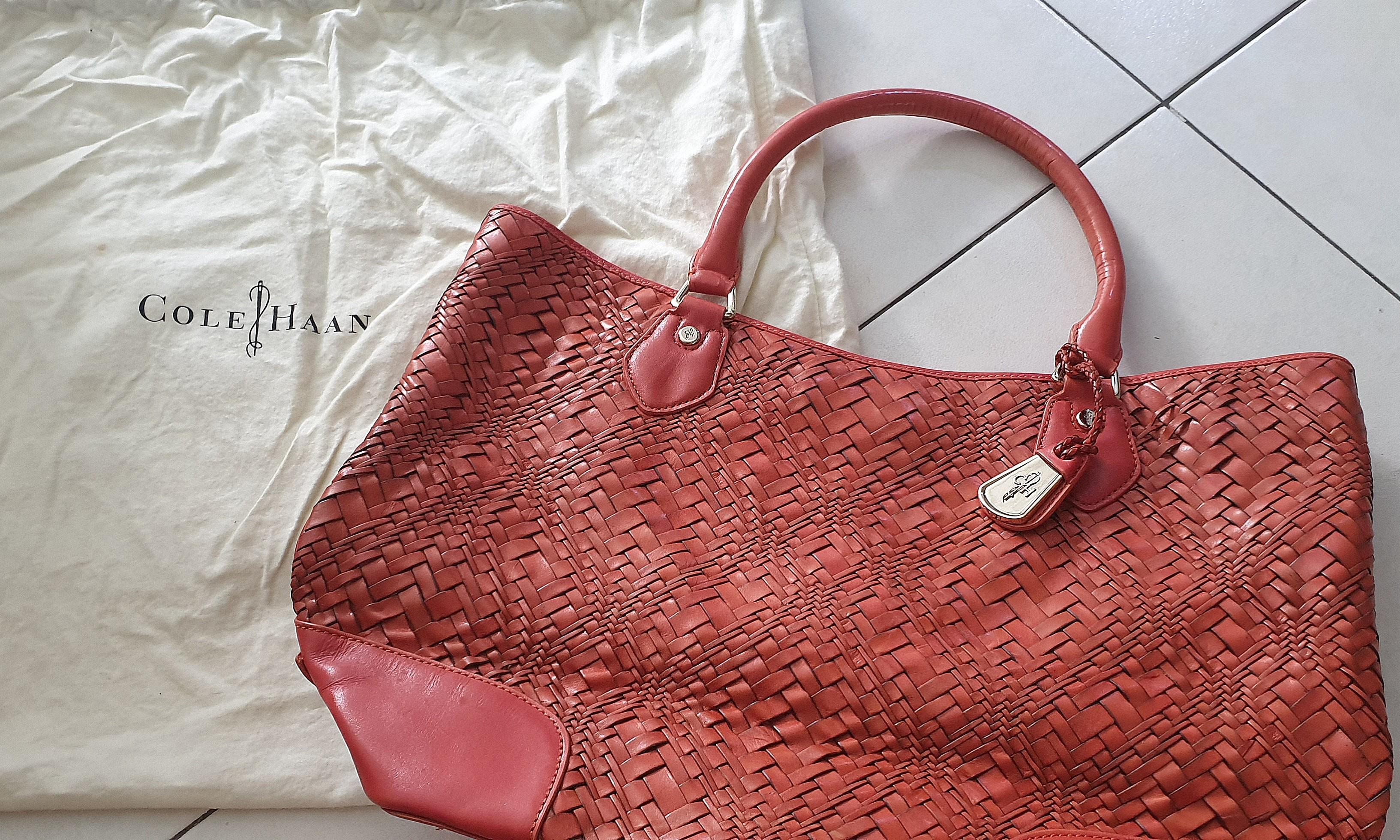 cole haan woven tote
