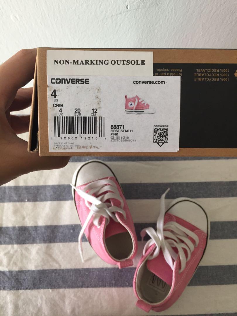 baby converse first star crib shoes