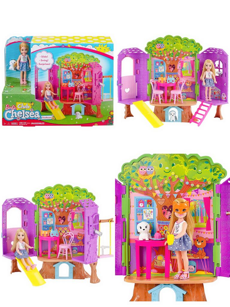 barbie club chelsea treehouse playset