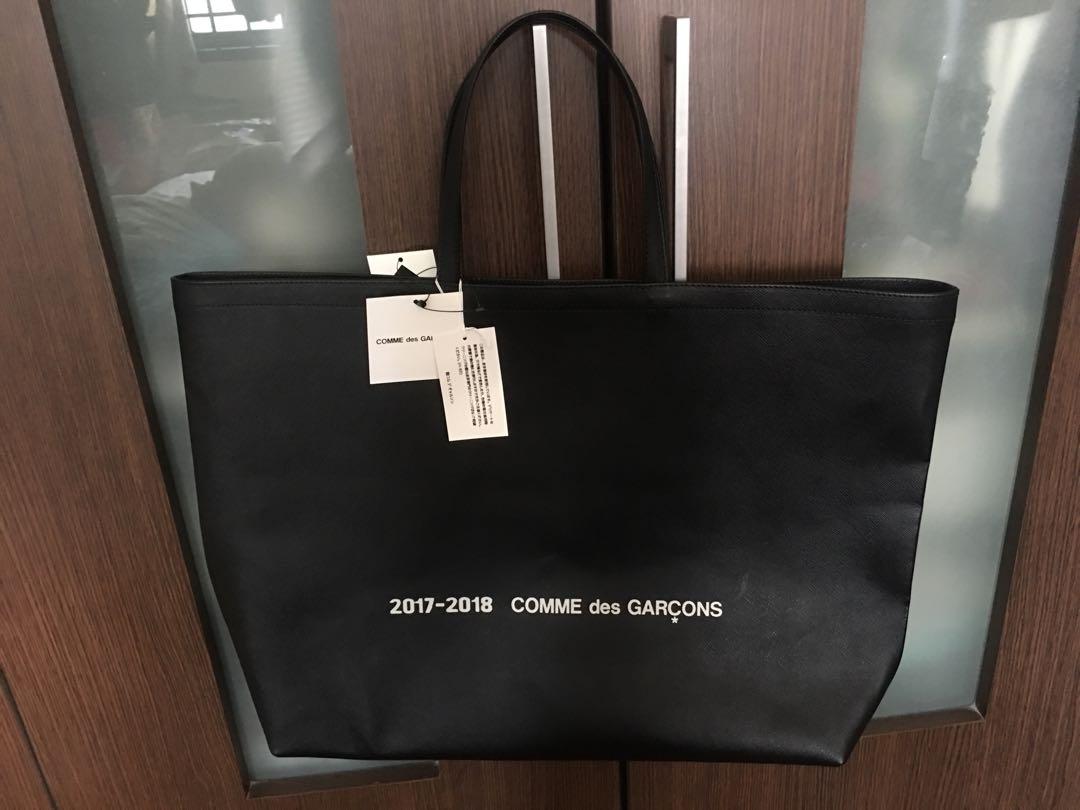 comme des garcons leather tote