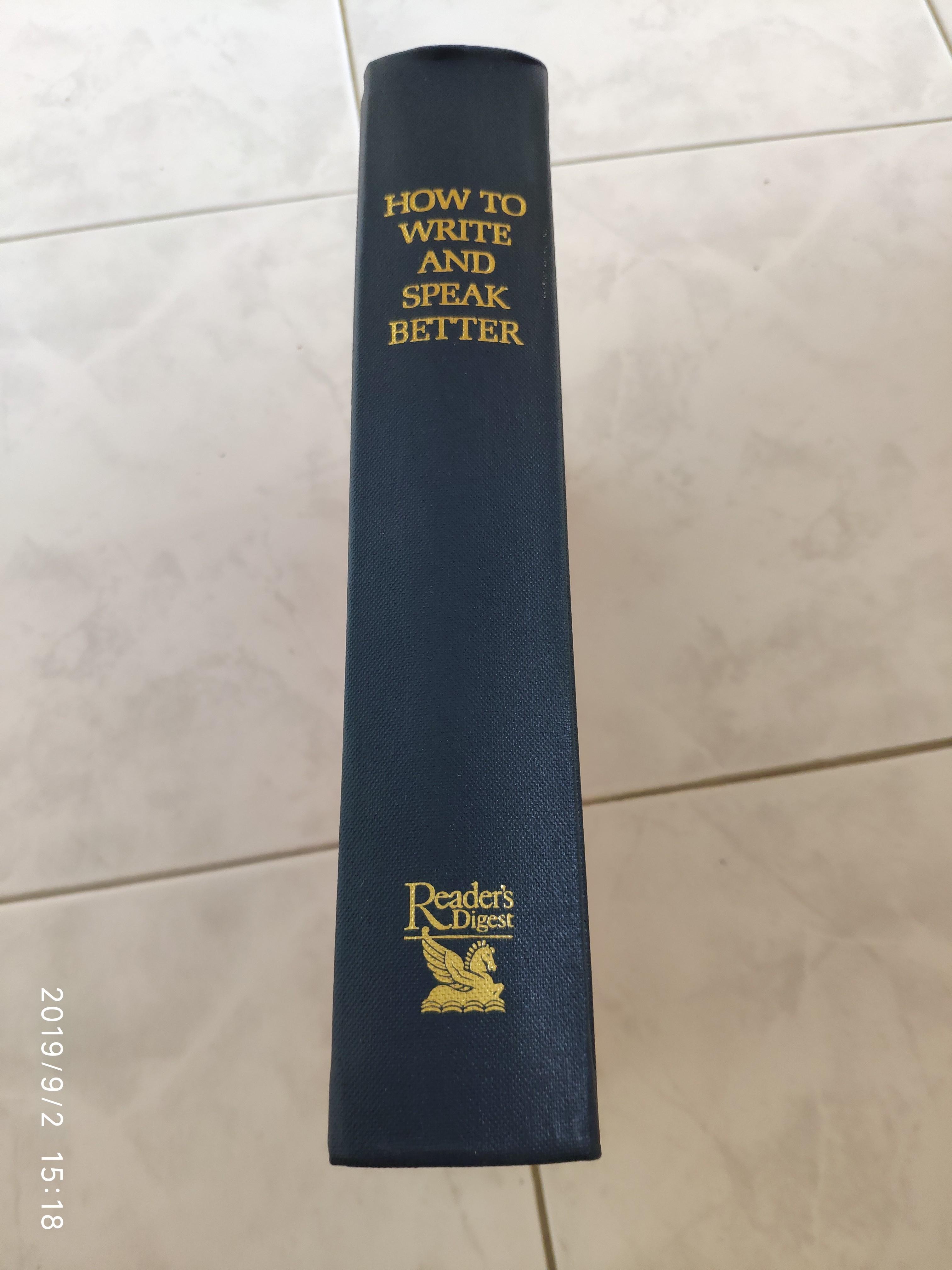 Book - how to write and speak better, free delivery, Hobbies & Toys ...
