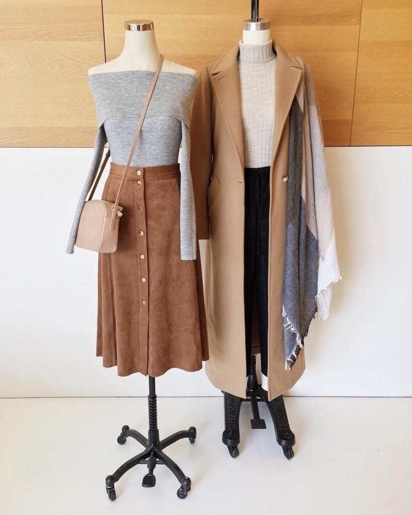 Aritzia brown suede skirt best sale