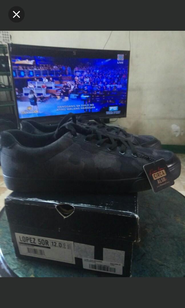 Brand New Circa sneaker shadow camo (Category: Sneakers) located in Manila. Submitted by mysteriousjohnny (Listing ID 212195076, Image 1). Description: Brand New Circa sneakers Colorway black/shadow camouflage Limited edition a. Lopez 50r Size 12 Condition 10 /10 Original price is 6500pesos rush! 5000pesos only. Or trade or swap to watch cellphone etc. Call or text me anytime at 09157777680 John.